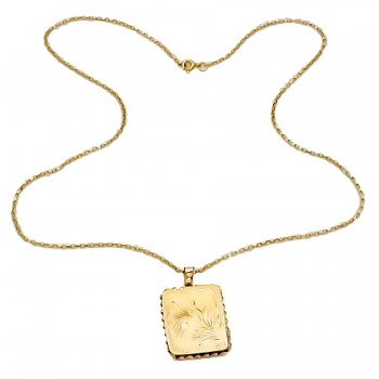 9ct gold 7.6g 20 inch Locket with chain